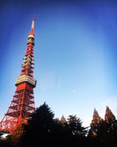 東京タワーとお月様