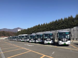 たくさんのバス