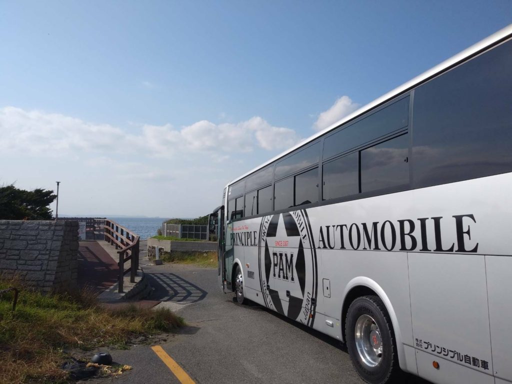 バス　勝山海岸